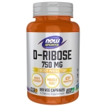 NOW FOODS D-Ribose 750mg - 120 vcaps