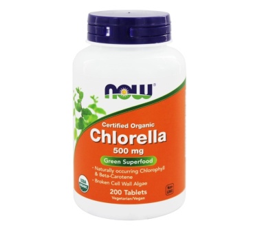 NOW FOODS Chlorella Organic 500mg - 200tab