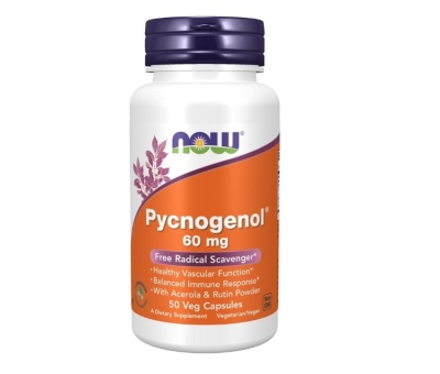 NOW FOODS Pycnogenol with Acerola & Rutin Powder 60mg - 50 vcaps