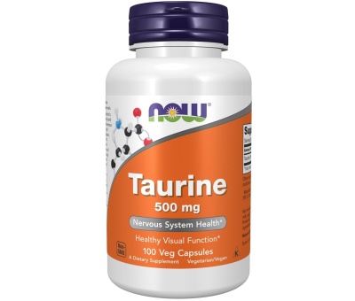 NOW FOODS Taurine 500mg - 100 caps (tauriin)