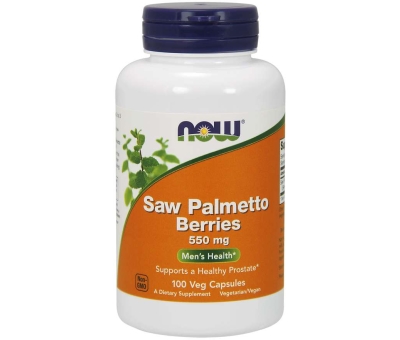 NOW FOODS Saw Palmetto Berries 550mg - 100 vcaps