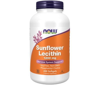 NOW FOODS Sunflower Lecithin 1200mg - 200 softgels