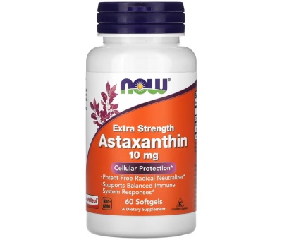 NOW FOODS Astaxanthin Extra Strength 10mg 60softgels