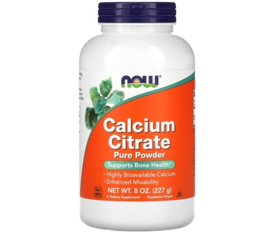 NOW FOODS Calcium Citrate 100% Pure Powder 227g