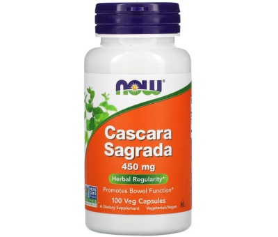 NOW FOODS Cascara Sagrada 450mg - 100 vcaps