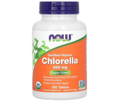 NOW FOODS Chlorella Organic 500mg - 200tab