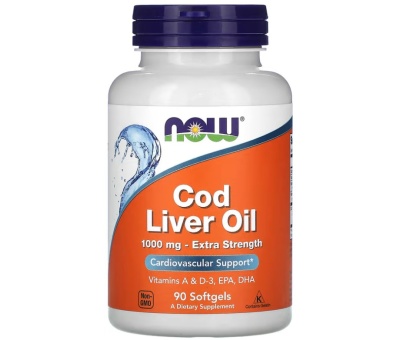 NOW FOODS Cod Liver Oil 1000mg - 90softgels