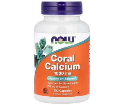 NOW FOODS Coral Calcium 1000mg x100Vcaps