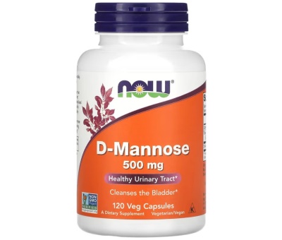 NOW FOODS D-Mannose 500mg - 120vcaps