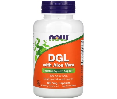 NOW FOODS DGL with Aloe Vera - 100 vcaps