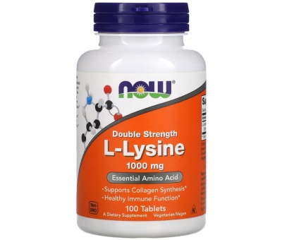 NOW FOODS L-Lysine 1000mg 100VTabs (L-лизин)