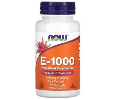 NOW FOODS Vitamin E1000iu 50softgels