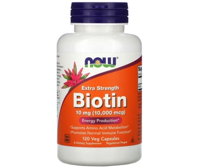 NOW FOODS Biotin 10mg (10000mcg) 120vcaps
