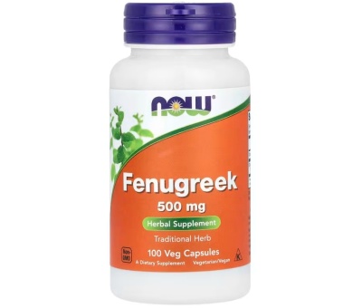 NOW FOODS Fenugreek 500mg 100caps