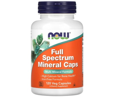 NOW FOODS Full Spectrum Minerals, Iron-Free - 120 caps