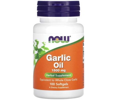 NOW FOODS Garlic Oil, 1500mg - 100 softgels