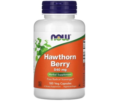 NOW FOODS Hawthorn Berry 540mg - 100 vcaps