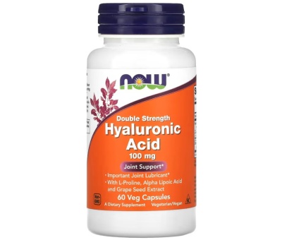 NOW FOODS Hyaluronic Acid 100mg Double Strength 60VCaps