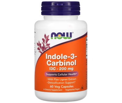 NOW FOODS Indole-3-Carbinol (I3C) 200mg - 60vcaps