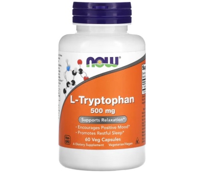 NOW FOODS L-Tryptophan, 500mg - 60 vcaps