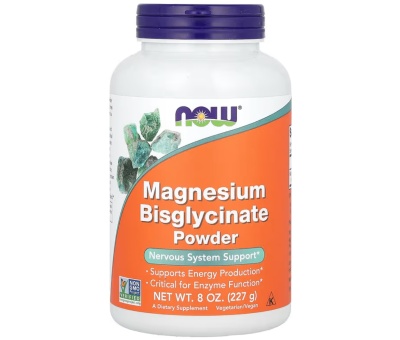 NOW FOODS Magnesium Bisglycinate Powder - 227g