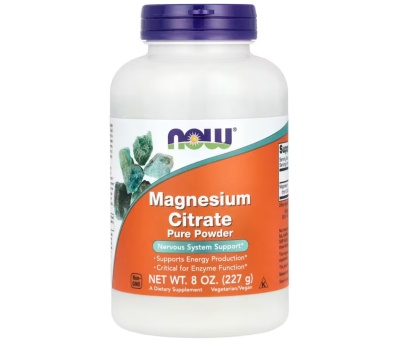 NOW FOODS Magnesium Citrate 100% Pure Powder 227g
