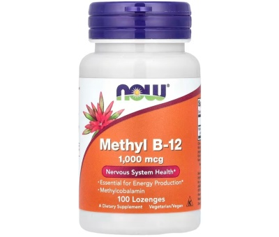 NOW FOODS Methyl B12, 1000mcg - 100 lozenges