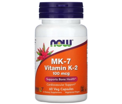 NOW FOODS MK-7 Vitamin K-2, 100mcg - 60 vcaps