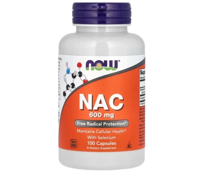 NOW FOODS NAC N-Acetyl Cysteine 600mcg - 100 vcaps