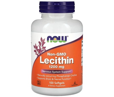 NOW FOODS Lecithin 1200mg Non-GMO - 100 softgels