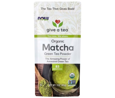 NOW FOODS Organic Matcha Green Tea Powder 3 oz (85 g)