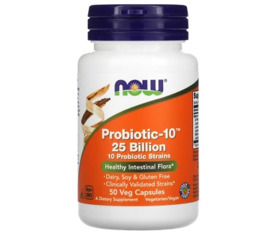 NOW FOODS Probiotic-10, 25 Billion - 50 vcaps