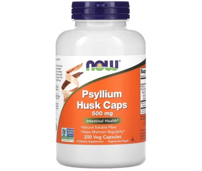 NOW FOODS Psyllium Husk 500mg 200vcaps