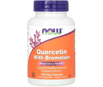 NOW FOODS Quercetin with Bromelain - 120 vcaps