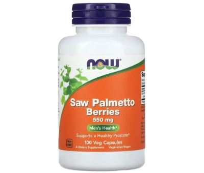 NOW FOODS Saw Palmetto Berries 550mg - 100 vcaps