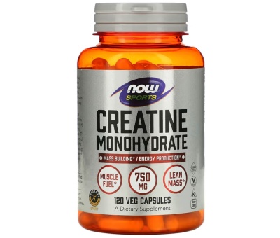 NOW FOODS Creatine Monohydrate 750mg - 120vcaps