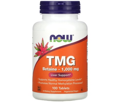 NOW FOODS TMG (Trimethylglycine) 1000mg - 100 tablets