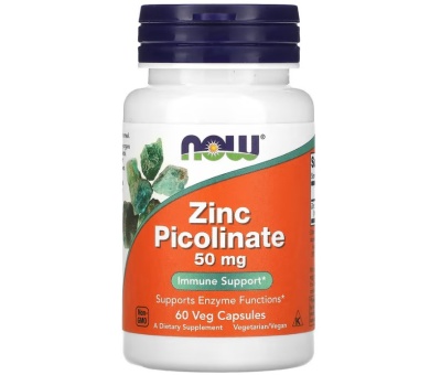NOW FOODS Zinc Picolinate, 50mg - 60 VCapsules