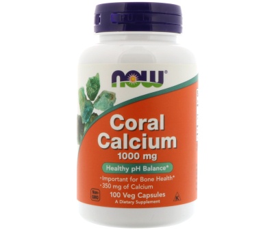 NOW FOODS Coral Calcium 1000mg x100Vcaps