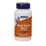 NOW FOODS Red Yeast Rice 600mg 60VCaps (cholesterol langetaja) 