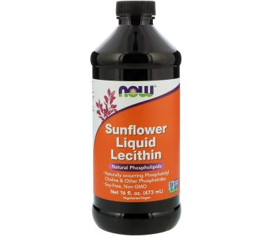 NOW FOODS Lecithin Liquid, Sunflower 473ml (Letsitiin)