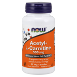 NOW FOODS Acetyl-L-Carnitine, 500mg - 50 vcaps (atsetüülkarnitiin)