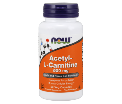 NOW FOODS Acetyl-L-Carnitine, 500mg - 50 vcaps