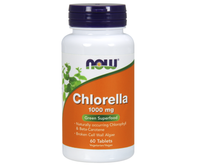NOW FOODS Chlorella 1000mg - 60 tablets