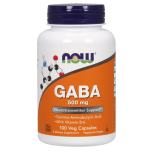 NOW FOODS GABA 500mg with Vitamin B6 - 100 vcaps
