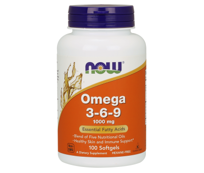 NOW FOODS Omega 3-6-9, 1000mg - 100 softgel