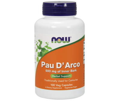 NOW FOODS Pau D´Arco 500mg - 100 vcaps (sipelgapuukoor)