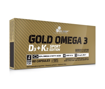 OLIMP Gold Omega 3 D3 + K2 Sport Edition - 60 caps