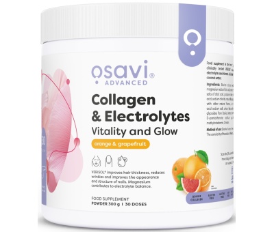 OSAVI Collagen Electrolytes Vitality and Glow 300g Orange & Grapefruit