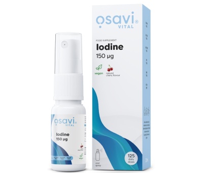 OSAVI Iodine Oral Spray 150mcg - 25 ml. Cherry